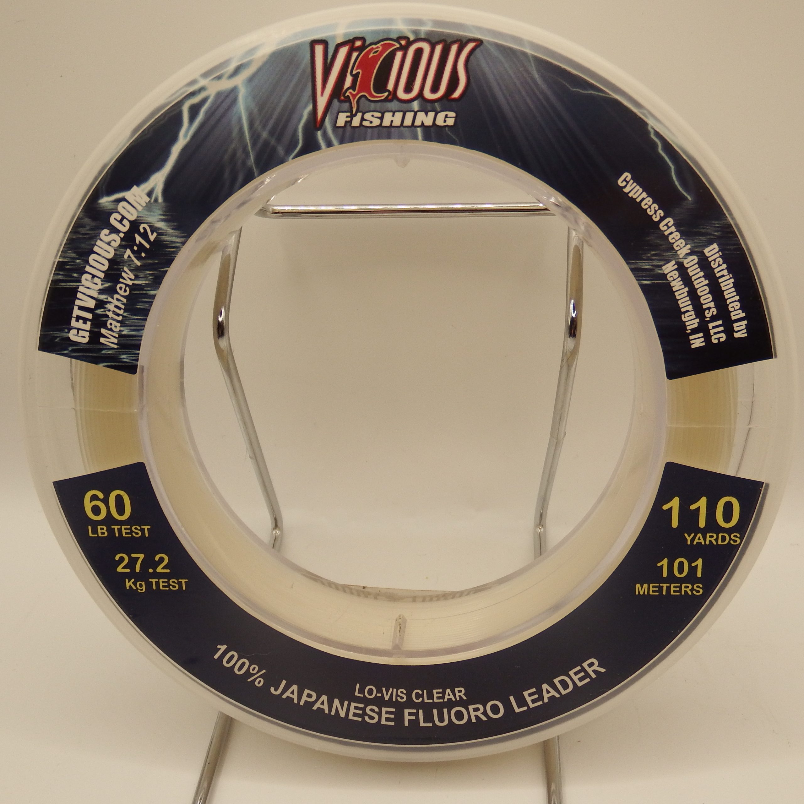 Vicious Fishing 60lb Test Fluorocarbon Fishing Line